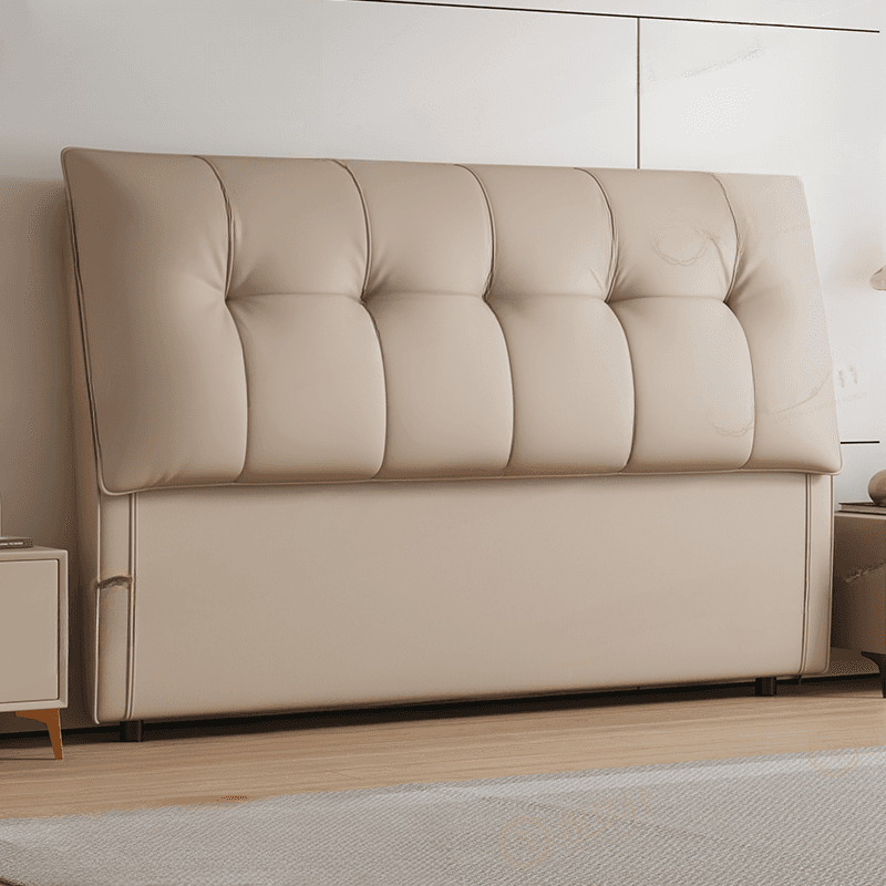 Trendy Panel Headboard with No Distressing, Piled Tufted Rectangle Design for King/Queen/Full Bed, Featuring Sponge Upholstery and Standard Height