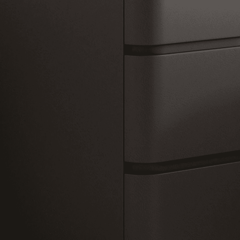 Minimalist Drawer Storage Nightstand with 3 Drawers and Artificial Leather Countertop - image 10