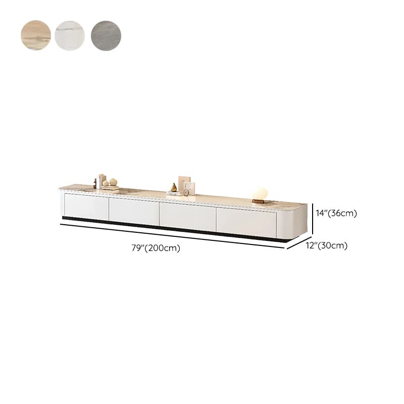 Casual Sintered Stone Cabinet Storage TV Stand for Sitting Room, 4-Drawer/3-Drawer - image 18