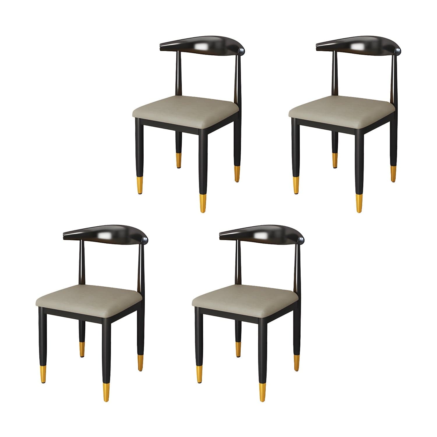 Indoor Open Back Dining Chair Industrial Upholstered Armless Chair - image 11