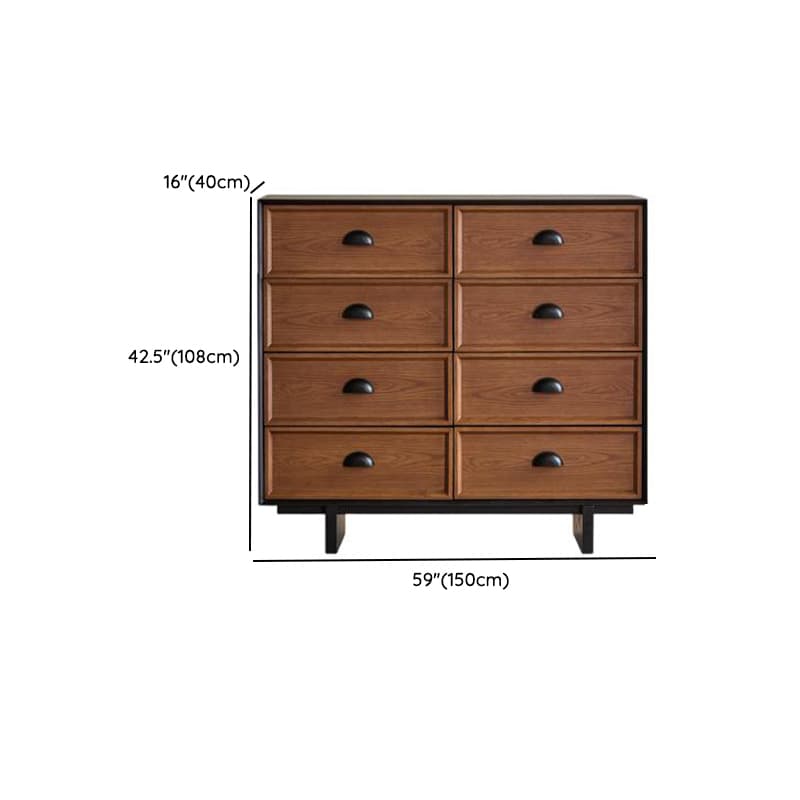 Cocoa Simplistic Reclaimed Wood Double Dresser/Lingerie Chest/Bachelor Chest with 6/8/9 Drawers, Horizontal/Vertical - image 12