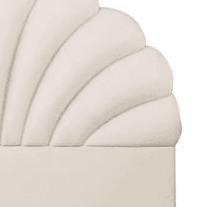 Modish No Distressing Timber Panel Headboard with Arched Shape for King/Twin XL/Full Bed, Featuring Sponge Upholstery and Standard Height - image 8