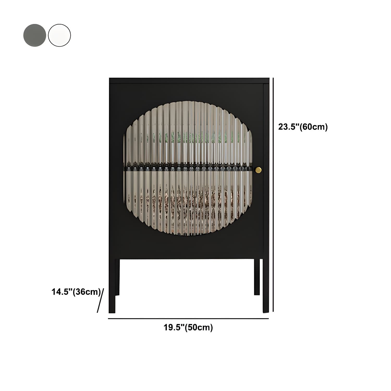 Modern Indoor Dining Server with Glass Doors Polished Finish Metal Sideboard - image 14