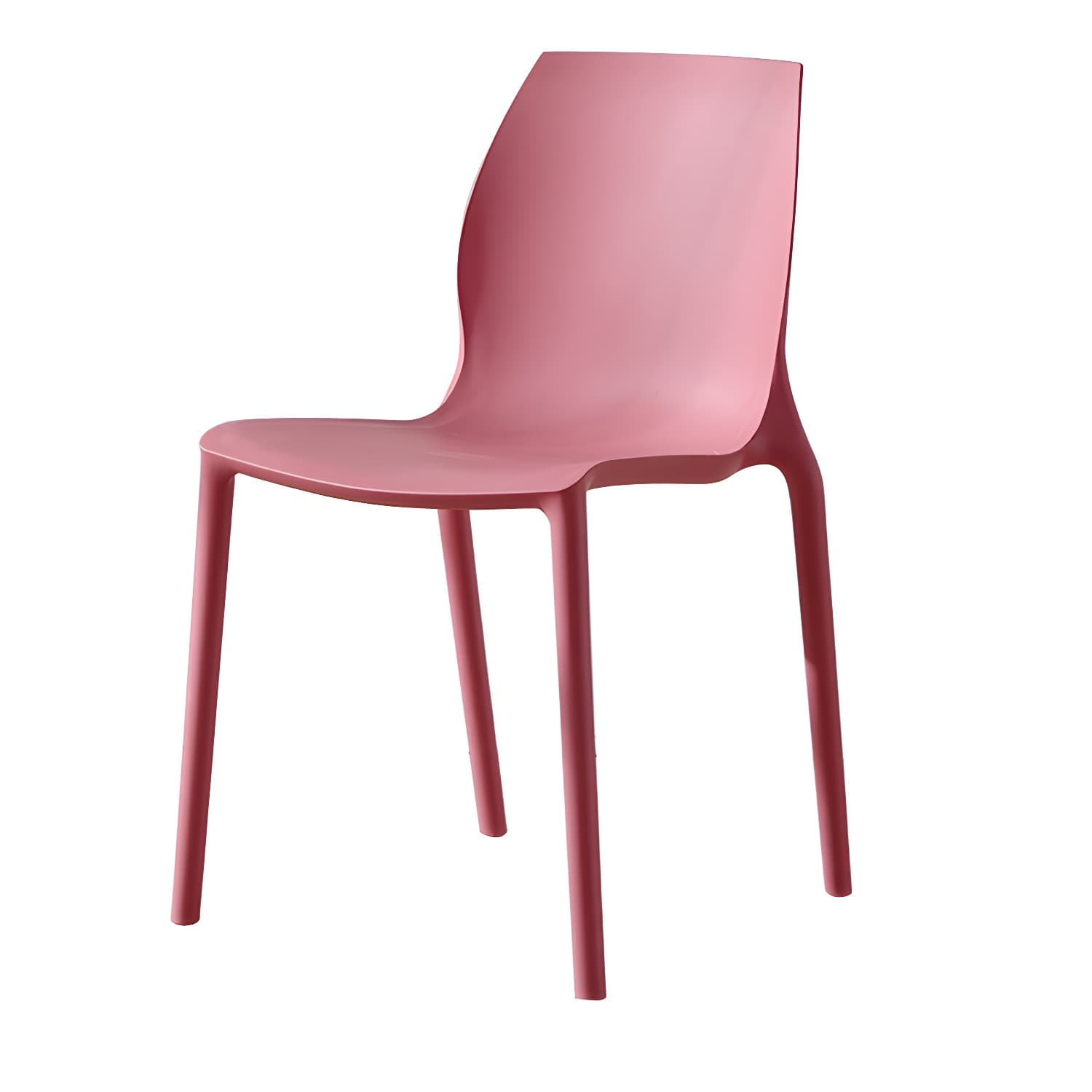 Contemporary Plastic Dining Room Chair Multicolor Stackable Side Chair - image 6