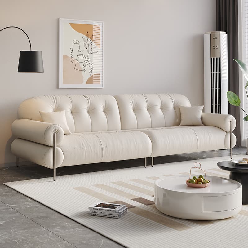 Modish Solid Color Stain Resistant Standard Sofa/Loveseat for 3-seater/4-seater/5 Person - image 6