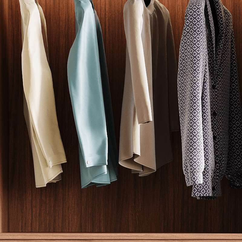 Acorn Minimalist Laminate Wardrobe Closet with 3-Drawer/6-Drawer, Soft Close Door, Interior Shelves, and Clothing Rod