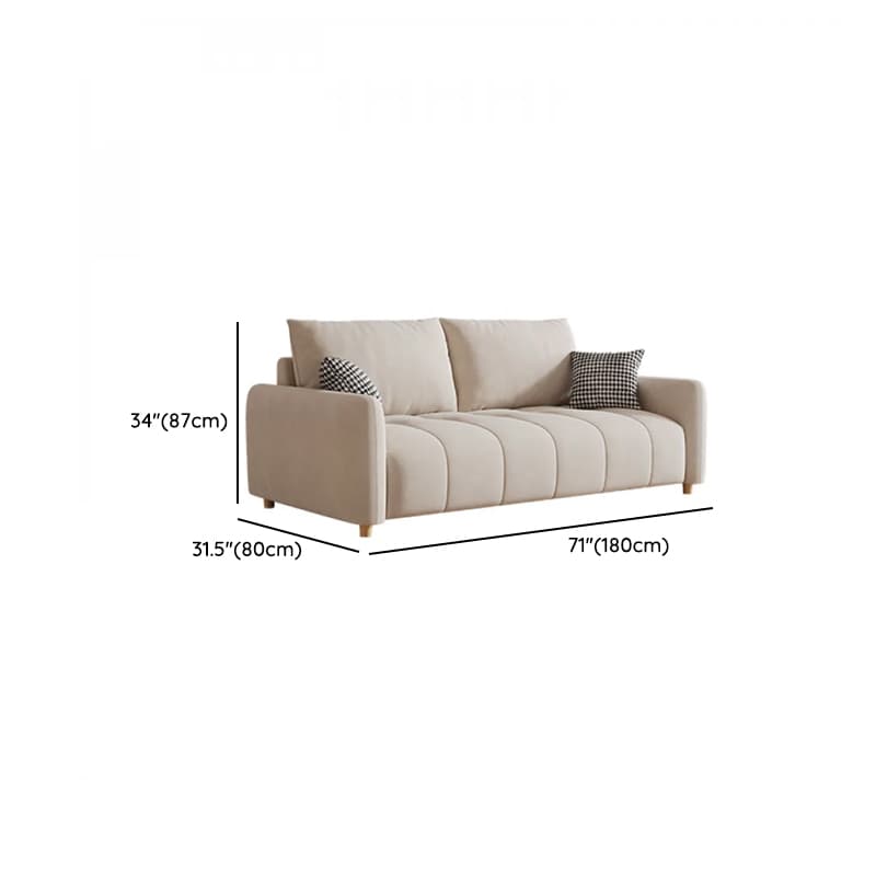 White Flannel Standard Sofa/Loveseat with Armrest - image 10