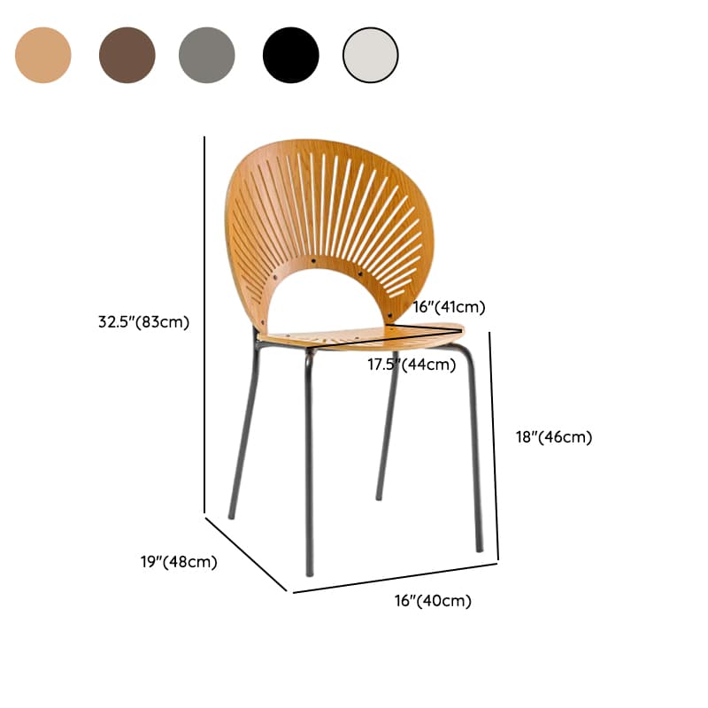 Dining Room Sturdy Side Chair with Outlined Frame and Foot Pads - image 33