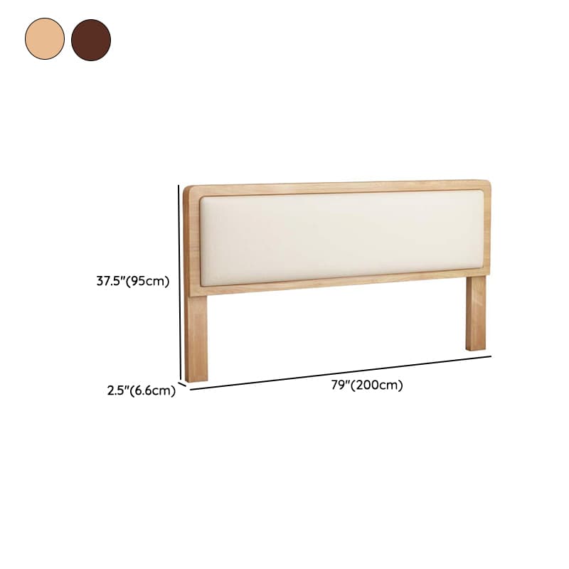 Trendy Panel Headboard in Natural Wood with No Distressing, Rectangle Shape for King/Queen/Full Bed, Featuring Sponge Upholstery and Standard Height - image 15