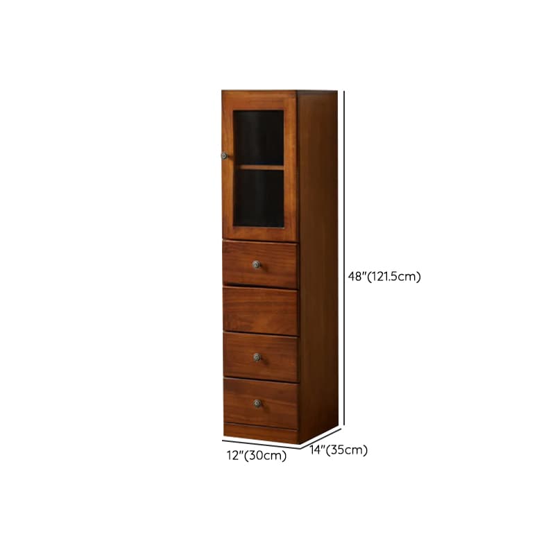 Modish Timber Console Dresser with 3/4/5 Drawers, Hutch Cabinets, and 2 Interior Shelves in Vertical Orientation - image 19
