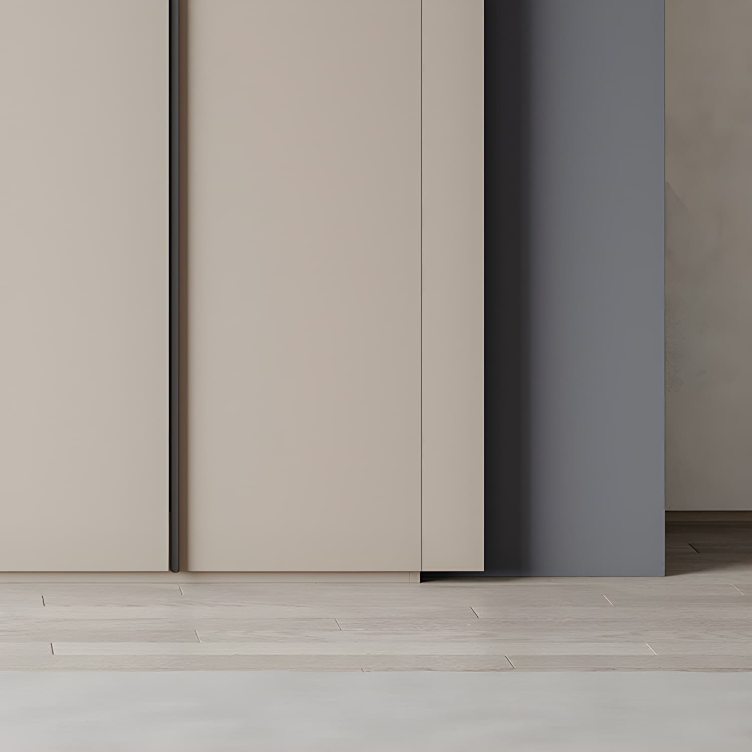 Modern Grey Wood Armoire with Solid Construction and Limited Warranty - image 12
