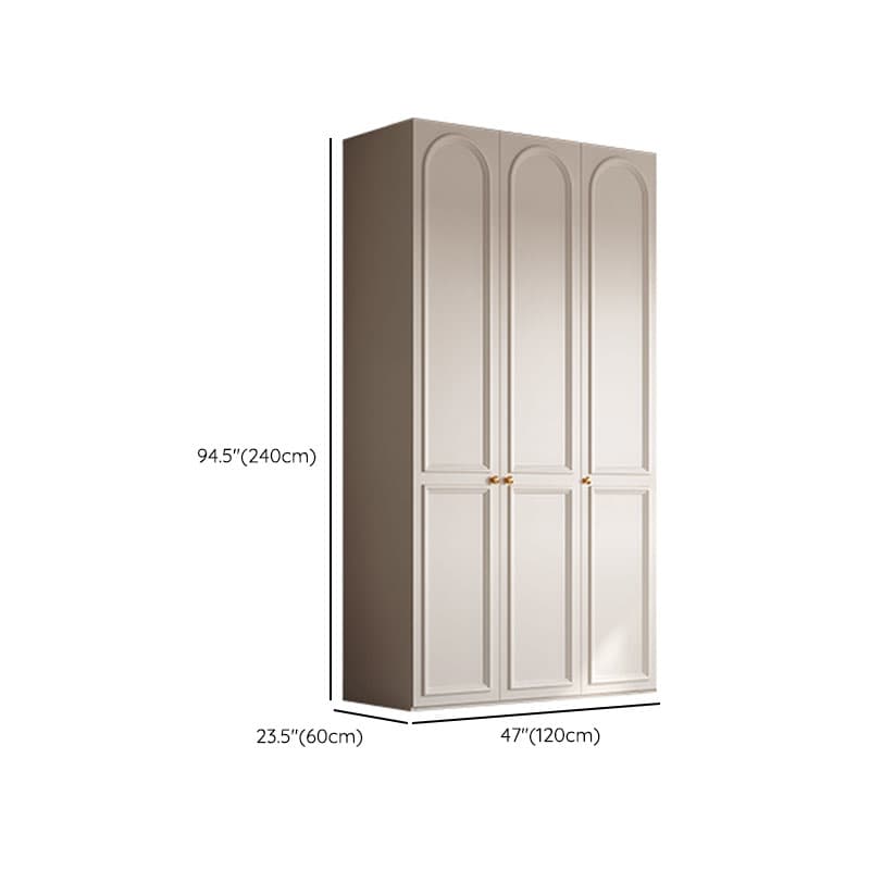 Chalk Modern Wooden Standalone Almirah with Soft Close Drawer, Soft Close Door, and Interior Shelves - image 11