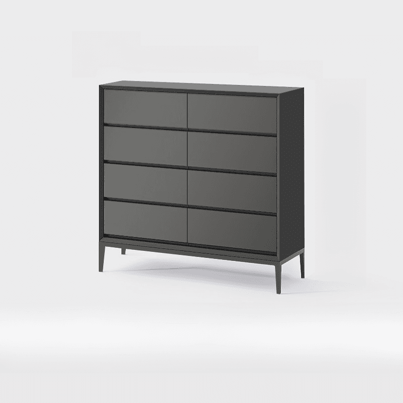 Trendy Raw Wood Console Dresser, Horizontal with 8 Drawers - image 4