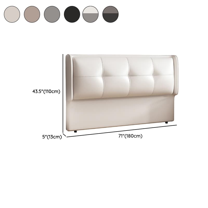 Simplistic Wingback Headboard with No Distressing, Piled Tufted Rectangular Design for King/Queen/Full Bed, Featuring Sponge Upholstery and Standard Height - image 13