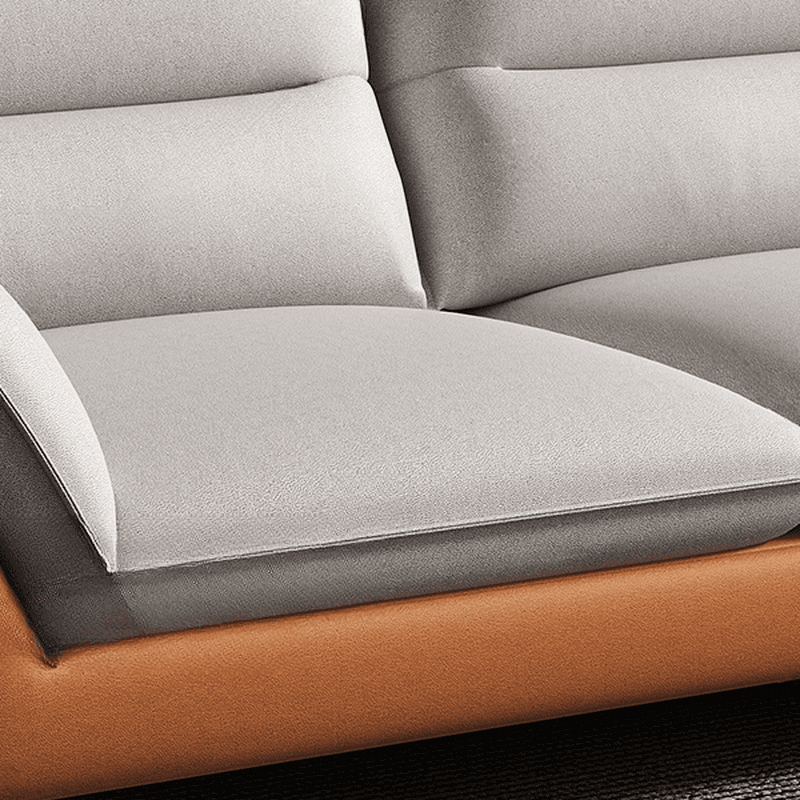Tech ClothUpholstered Sofa Couch/Single Sofa in Chalk for Parlor with Flared Arm in a Modern Style - image 8