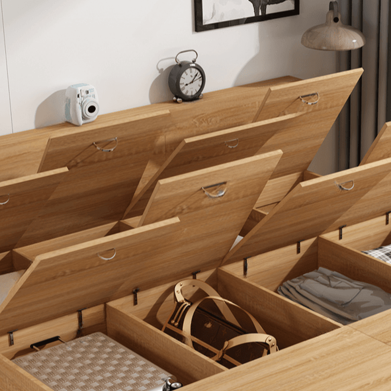 Natural Color Solid Color Storage Included with Storage Drawer for Bedroom - image 3