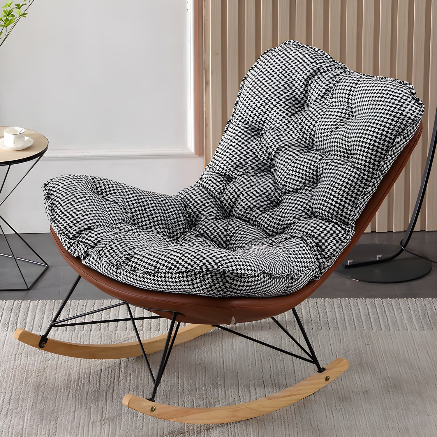 Leisure Light Luxury Rocking Chair Lounge Small Family Lazy Sofa Chair for Apartment - image 10