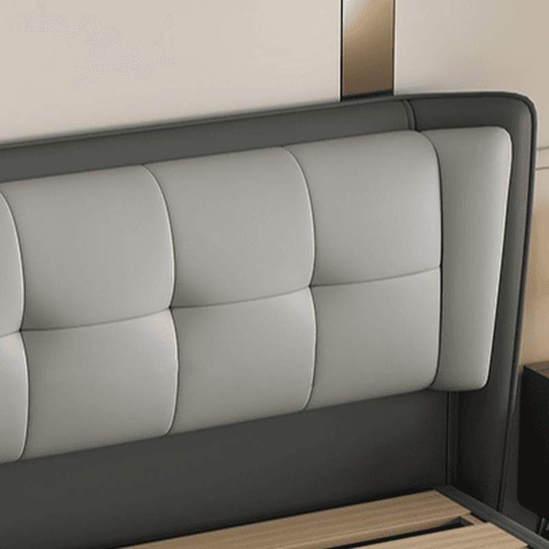 Trendy Panel Headboard with No Distressing, Piled Tufted Rectangle Design for King/Full Bed, Featuring Sponge Upholstery and Standard Height - image 7