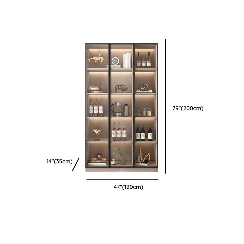 Wide/Standard/Narrow Modern Timber 3 Drawers 2 Shelves/3 Shelves/1 Shelf Glass Doors Pantry Hutch Sideboard - image 20