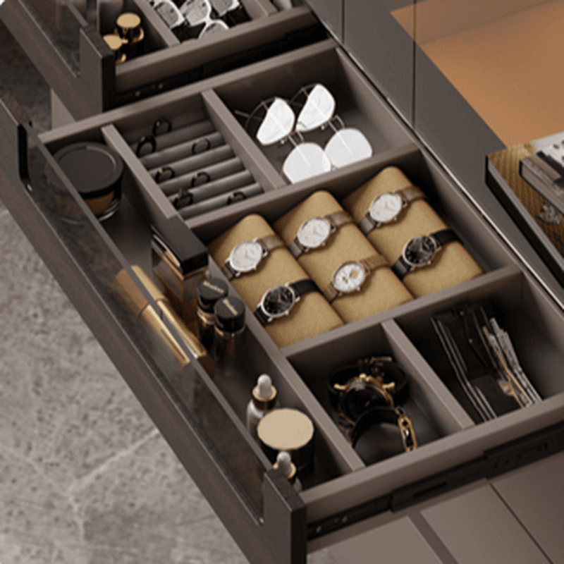 Space-saving Vanity Set with 7/11 Drawers, Lighting, Dividers, 2-in-1 Design, and Adjustable Touch Brightness - image 5