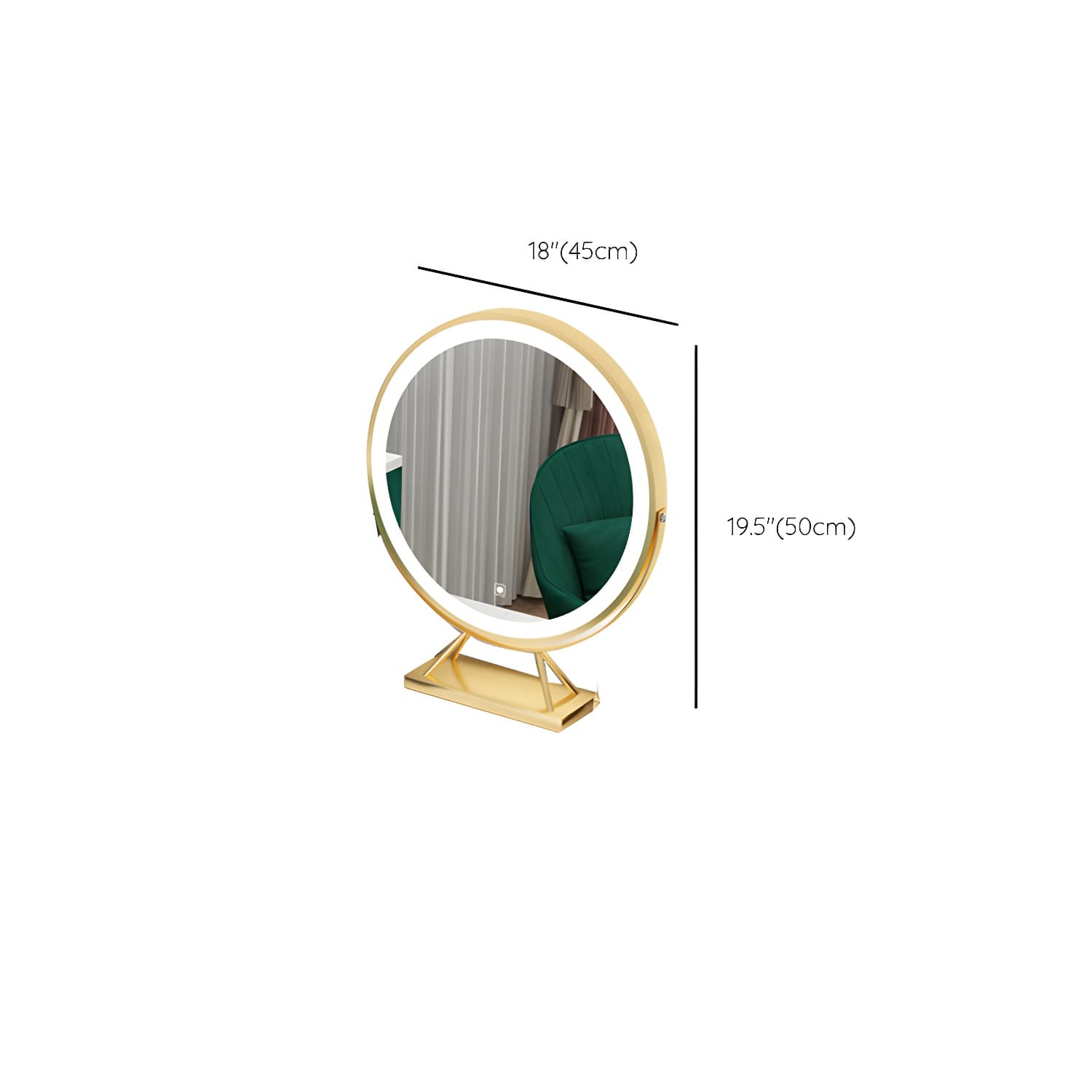 Contemporary With Drawer Wooden Bedroom Lighted Mirror Make-up Vanity - image 16