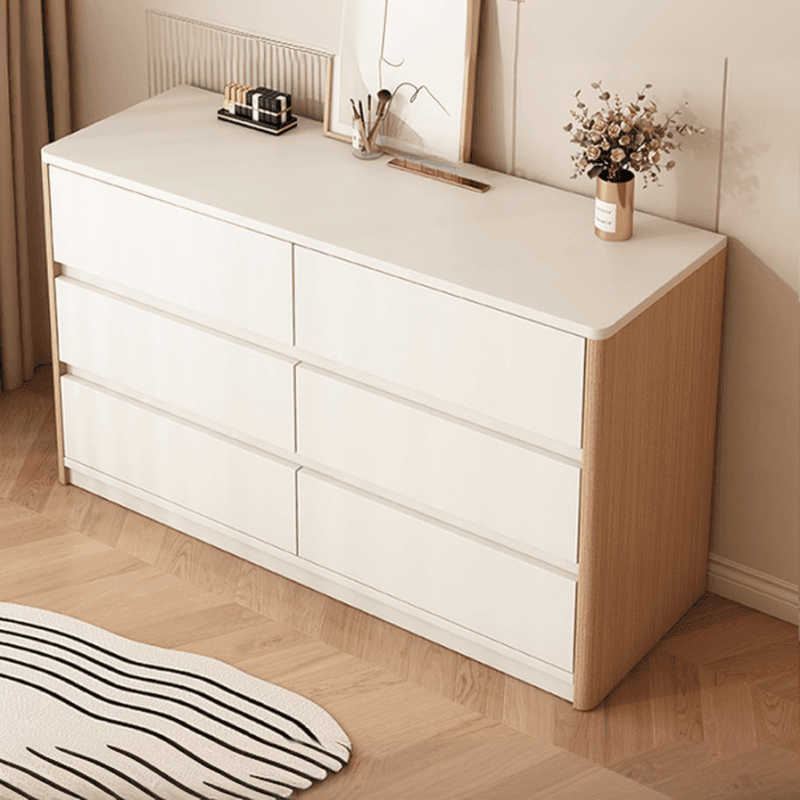 White Trendy Timber Console Dresser/Semainier with 6/8/3 Drawers in Horizontal/Vertical Orientation - image 10