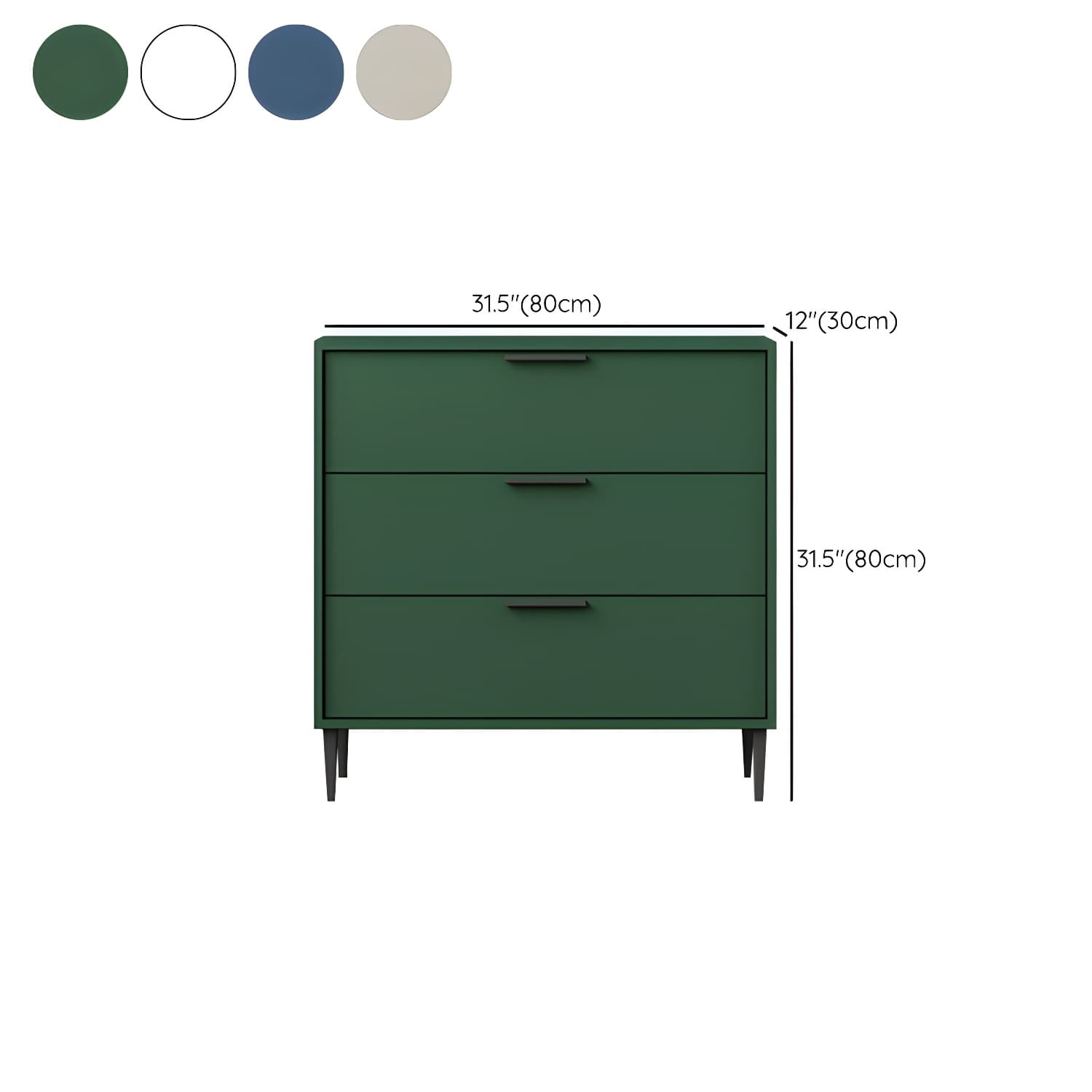 Modern Horizontal Storage Chest Dresser Wooden Storage Chest with Drawers - image 16