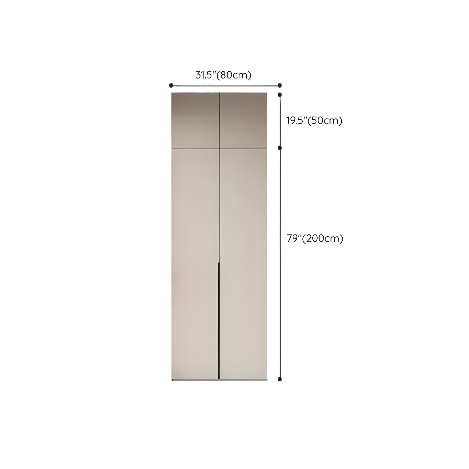 Modern Grey Wood Armoire with Solid Construction and Limited Warranty - image 25