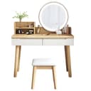 Color Natural Wood/White