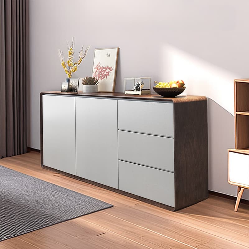 Self-supporting Flooring Counterboard Sideboard with Five Internal Shelves & Culinary Equipment Storage Galley - image 8