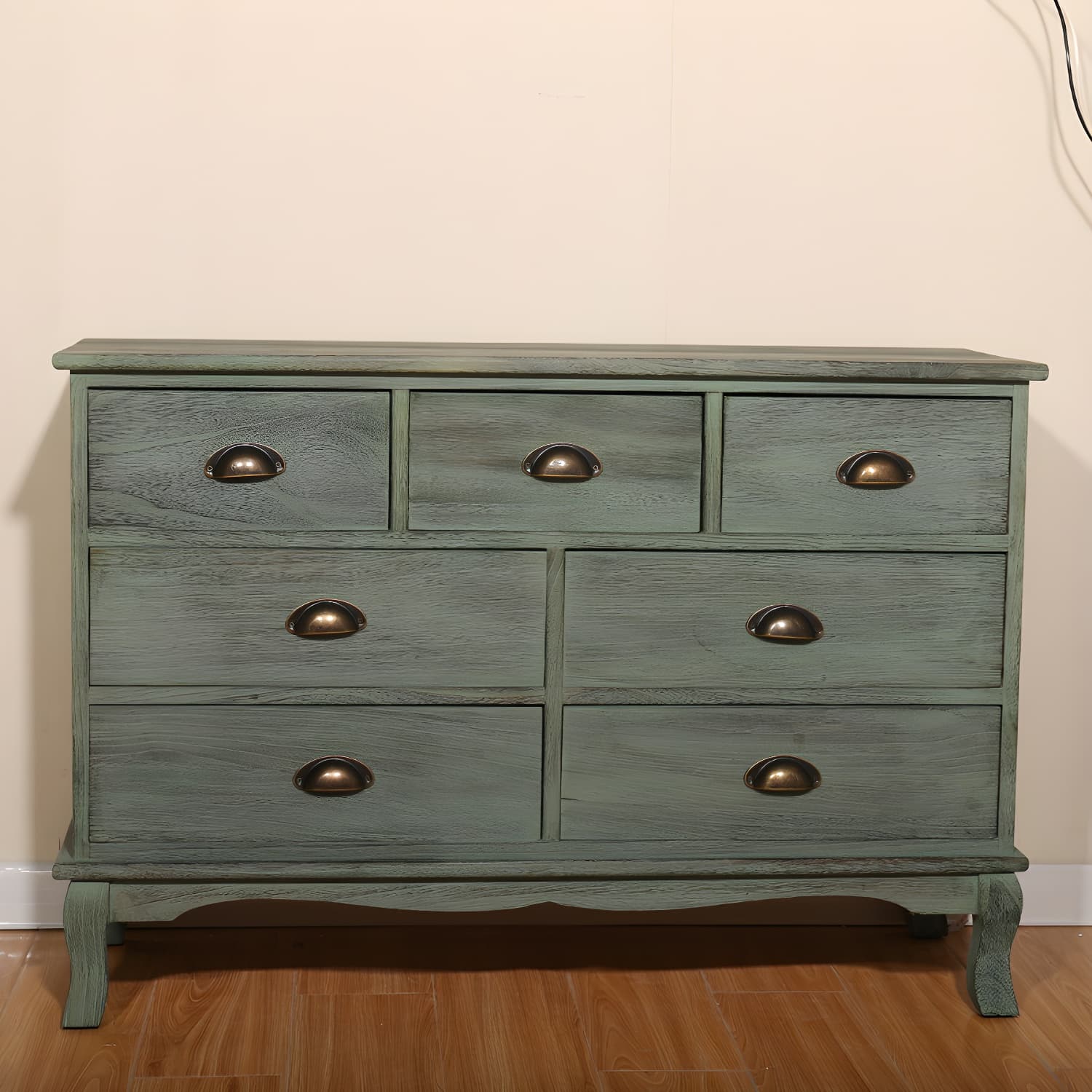 Nautical Storage Chest Bedroom Solid Wood Chest with Drawers - image 6