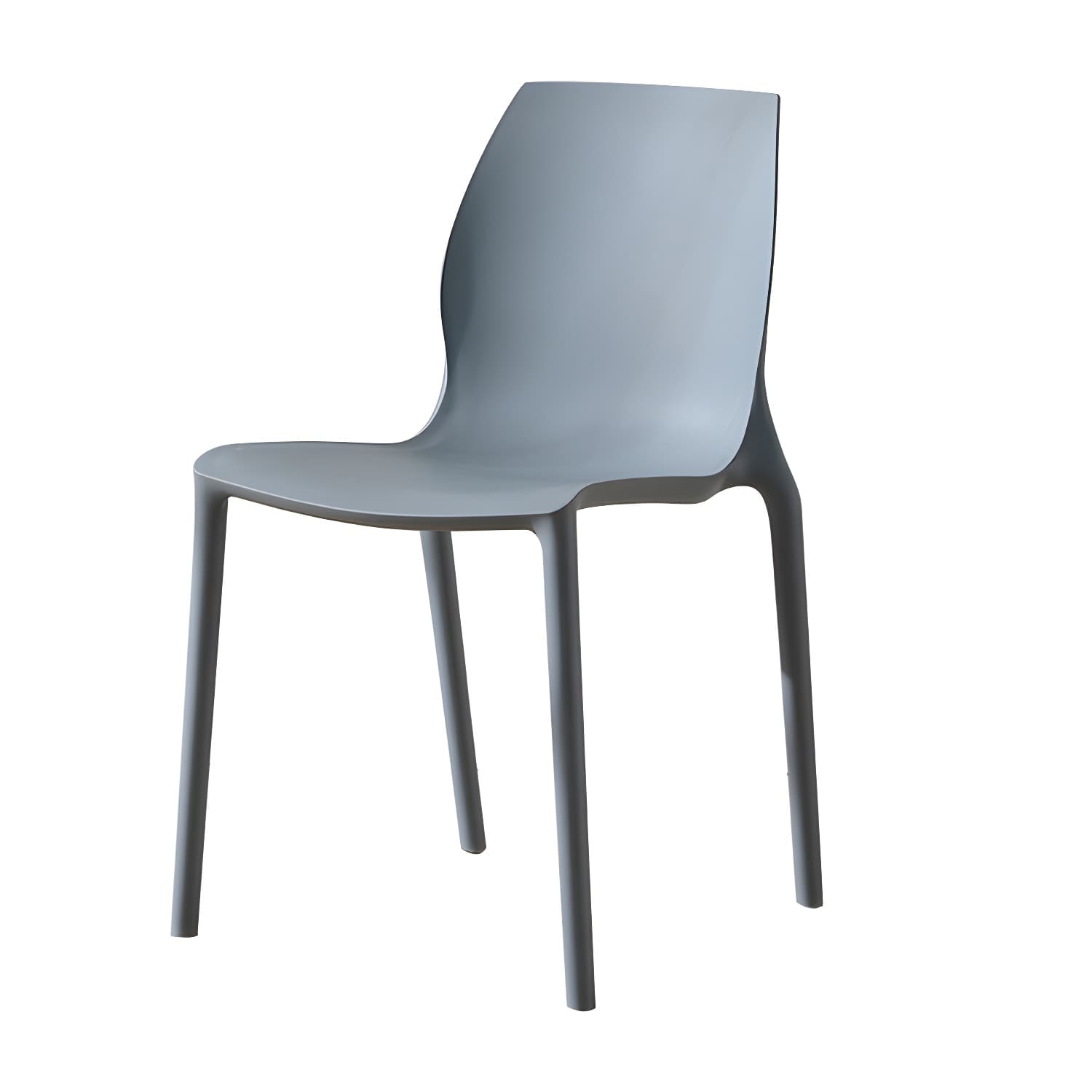 Contemporary Plastic Dining Room Chair Multicolor Stackable Side Chair - image 4