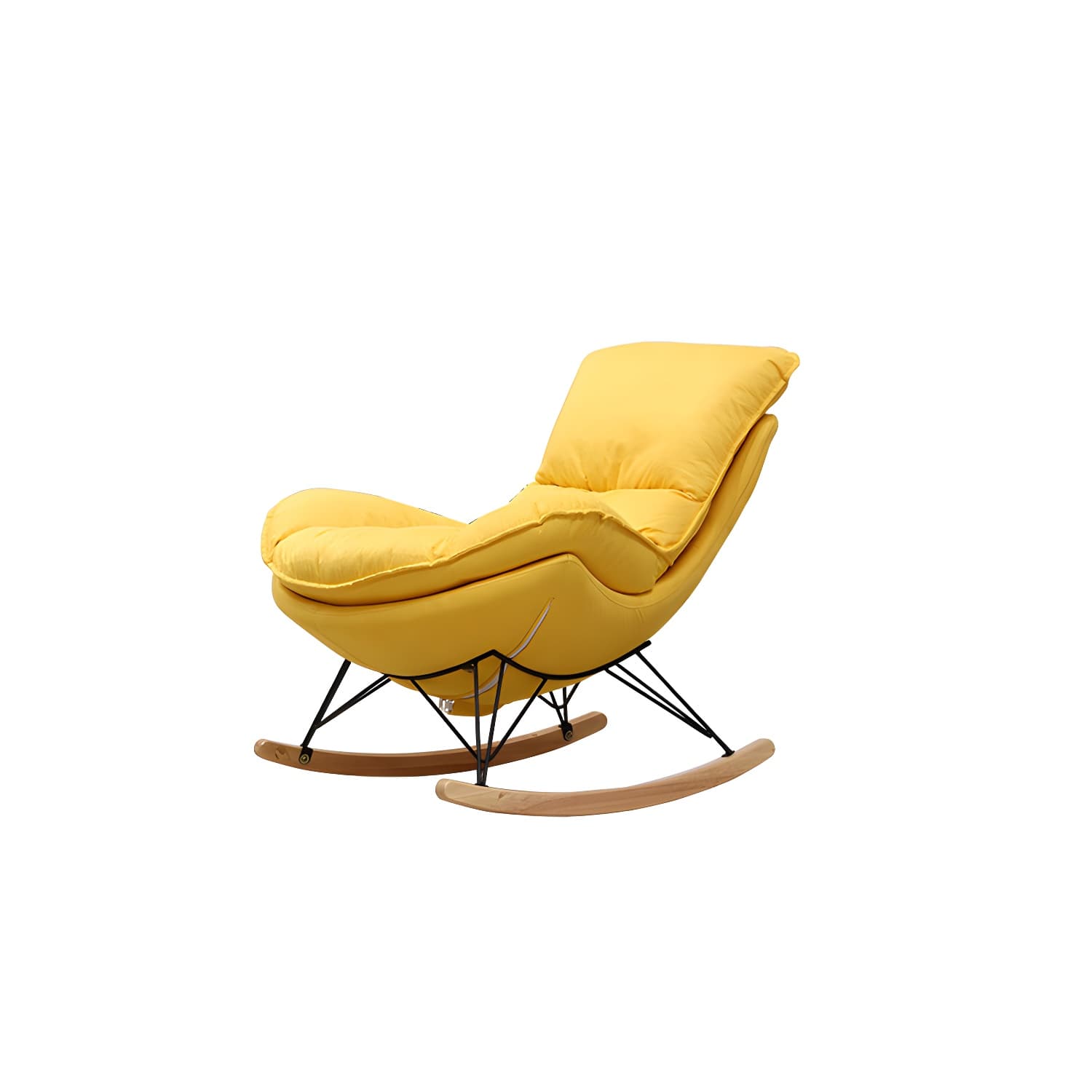Modern Style Rocking Chair Indoor Mother Feeding Sofa Rocking Chair with Ottoman - image 13
