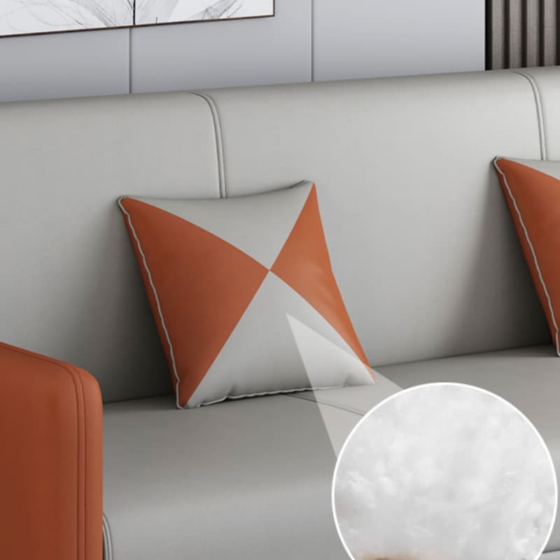 Drawing Room Gray/Light Brown/Off-White Standard Sofa with Armrest - image 10