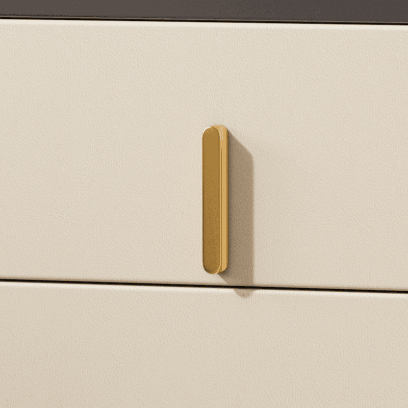 Minimalist 2 Tiers Drawer Storage Bedside Table with Faux Marble Countertop - image 13