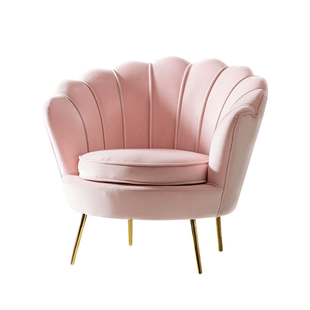 Magenta/Olive Green/Cerulean Single Sofa/Loveseat with Sloped Arms Sitting Room - image 7