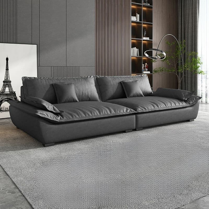 Blue/Off-White/Black Sofa with Concealed Support Living Spaces, 31.5"W x 32.7"H