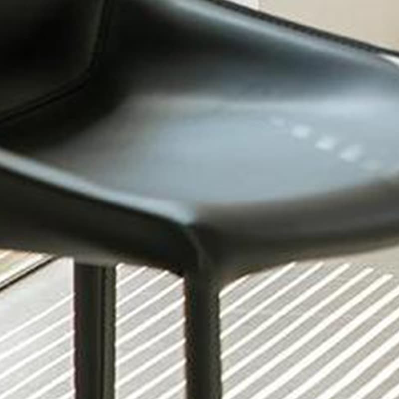 Modern Leather Armless Side Chair with Solid Back - Easy-Care, Warranty - image 17