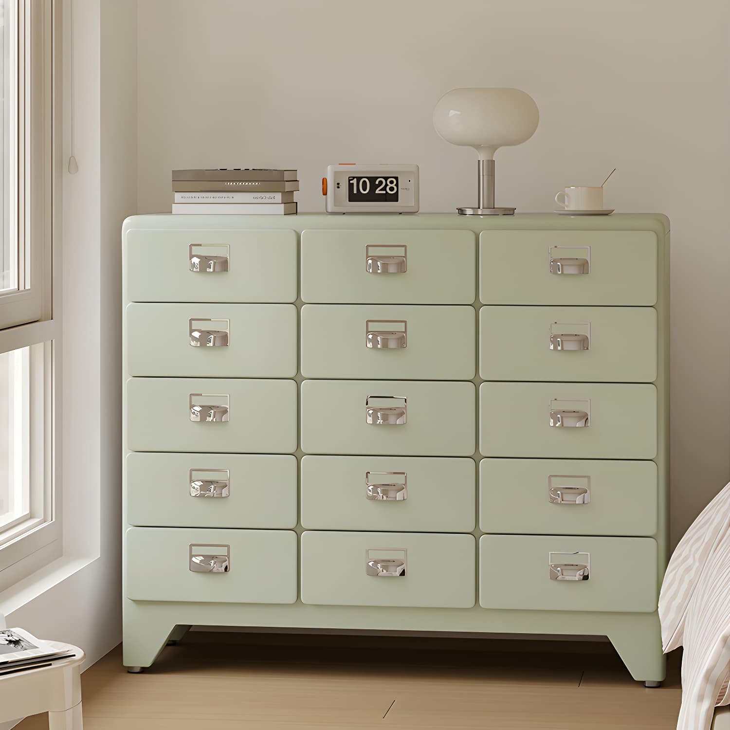 Modern Metal Dresser with Soft-Close Drawers for Bedroom Organization - image 6