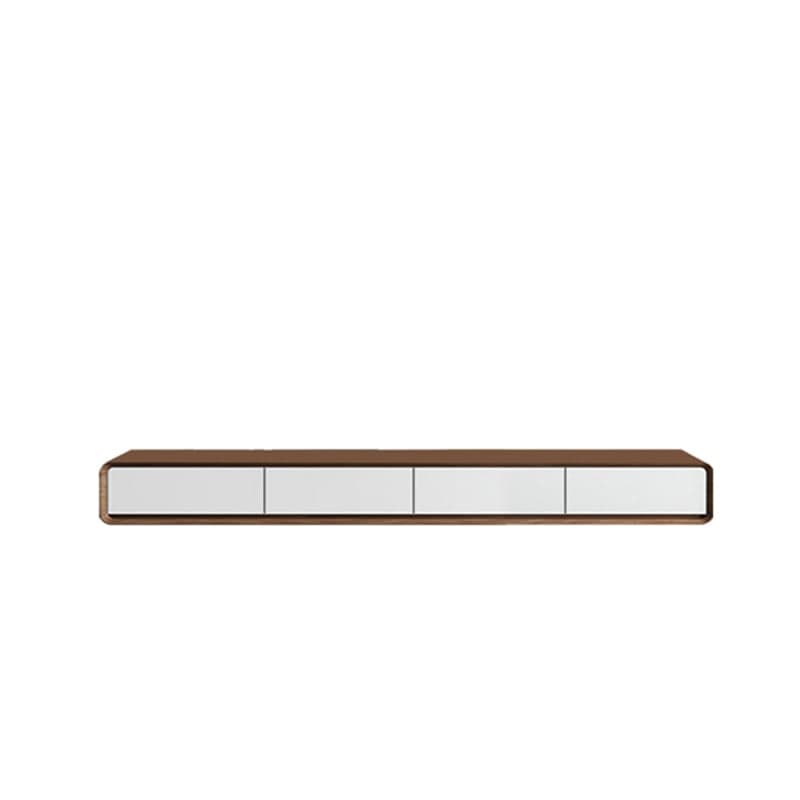 Floating Mount Rectangle TV Stand with Door Living Room Black/White/Natural/Walnut - image 7