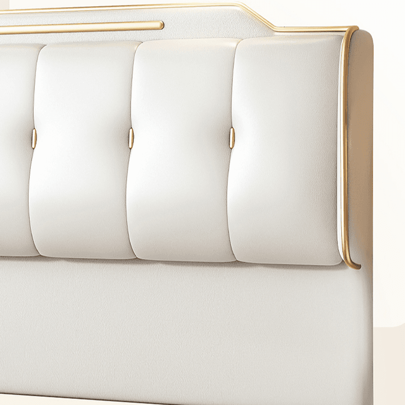 Art Deco Style Panel Headboard with No Distressing, Decorative-stitched Tufting, Rectangle Shape for Twin/Queen/Full Bed, Sponge Upholstery Fill, Standard Height - image 6