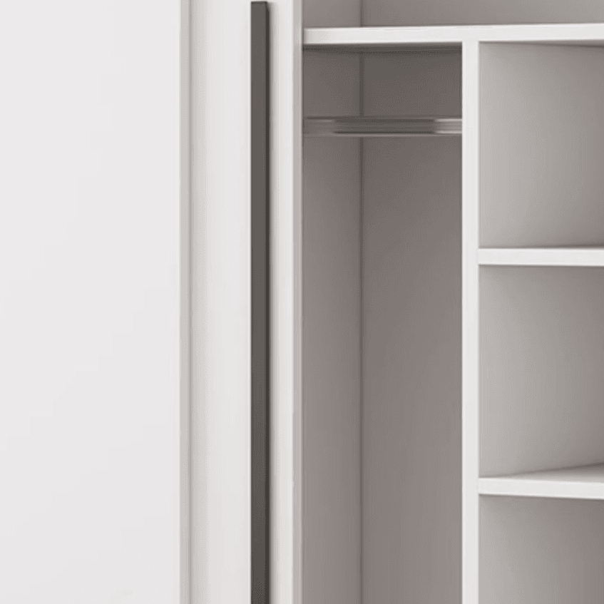 Chalk Modish Wood Dressing Station Soft Close Drawer Soft Close Door Interior Shelves - image 5