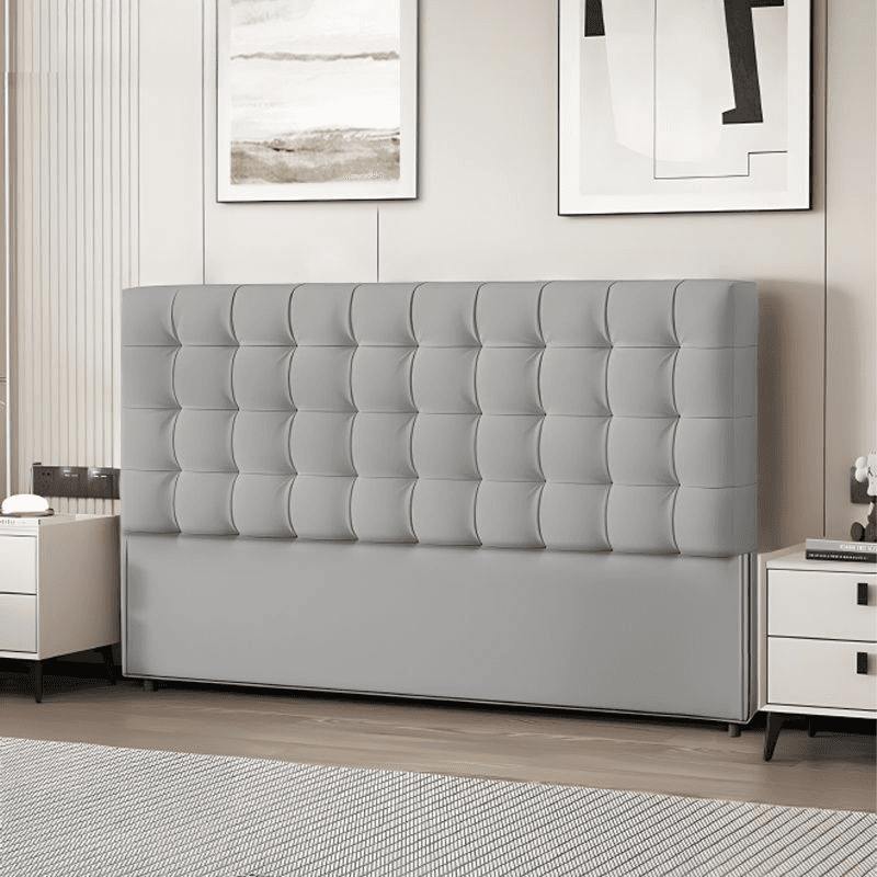 Modish No Distressing Button-tufted Panel Headboard in Rectangle Shape for King/Queen/Full Bed with Sponge Upholstery Fill and Standard Height - image 6