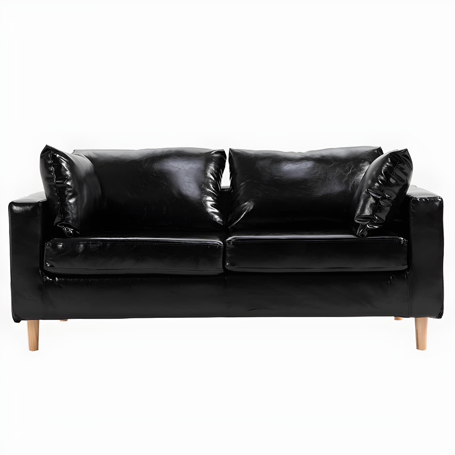 Beige Modern Farmhouse Cushions Standard Sofa 21.65"High Square Arm Sofa