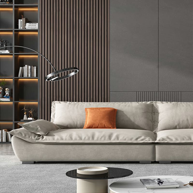 Blue/Off-White/Black Sofa with Concealed Support Living Spaces, 31.5"W x 32.7"H - image 8
