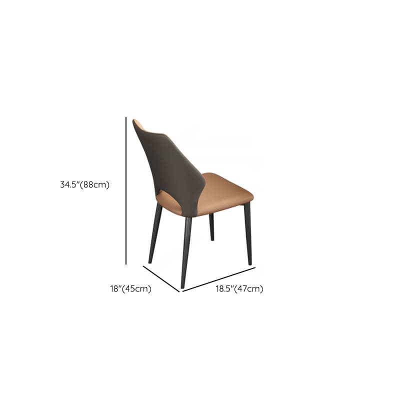 5-piece Square Slate Dining Table Set with Stump Base, Upholstered Back, Padded Chair for 4 People - image 11