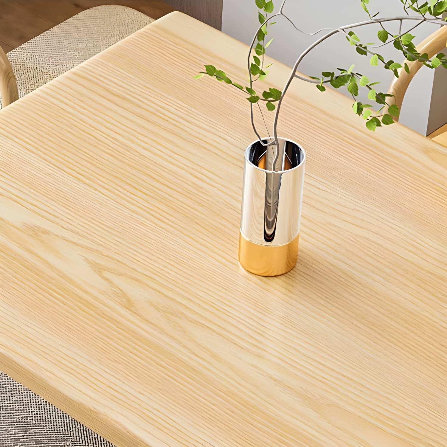Modern Rectangle Wood Dining Table 1/5/6/7 Pieces Dining Set for Dining Room - image 6