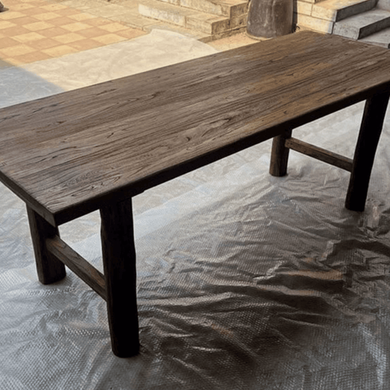 Classic Cocoa Rectangular Timber Dining Table, Standard Height, Fixed Mechanism, Seats 8/4/6 - image 7