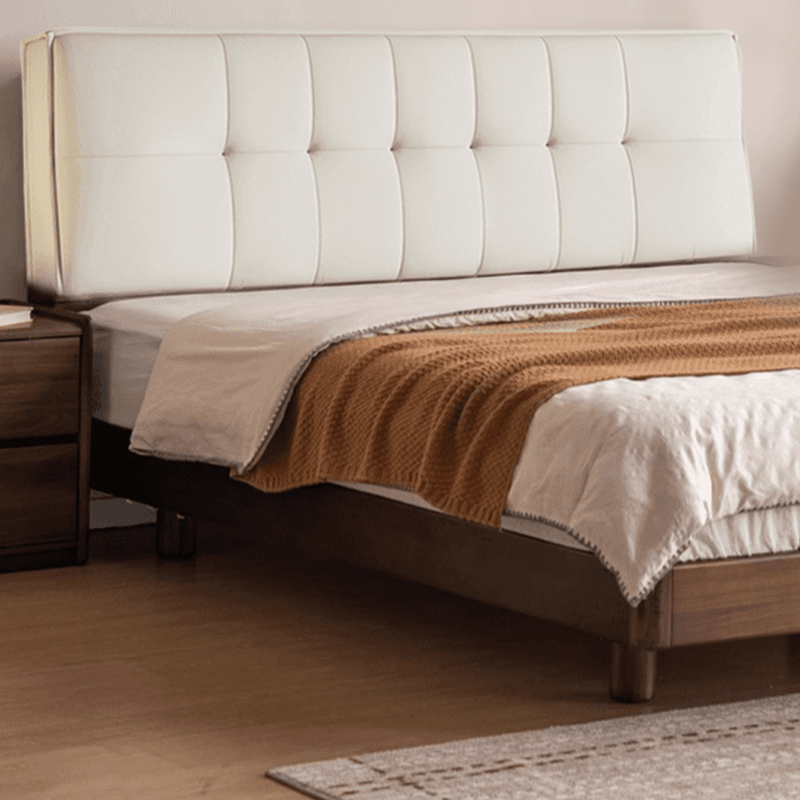 Simplistic Panel Headboard with No Distressing, Piled Tufted Rectangular Design for King/Twin XL/Queen Bed, Sponge Upholstery Fill, Standard Height - image 7