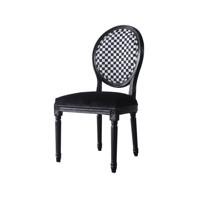 Victorian Style Side Chair with King Louis Back and Bordered Frame, Balanced Stability - image 19
